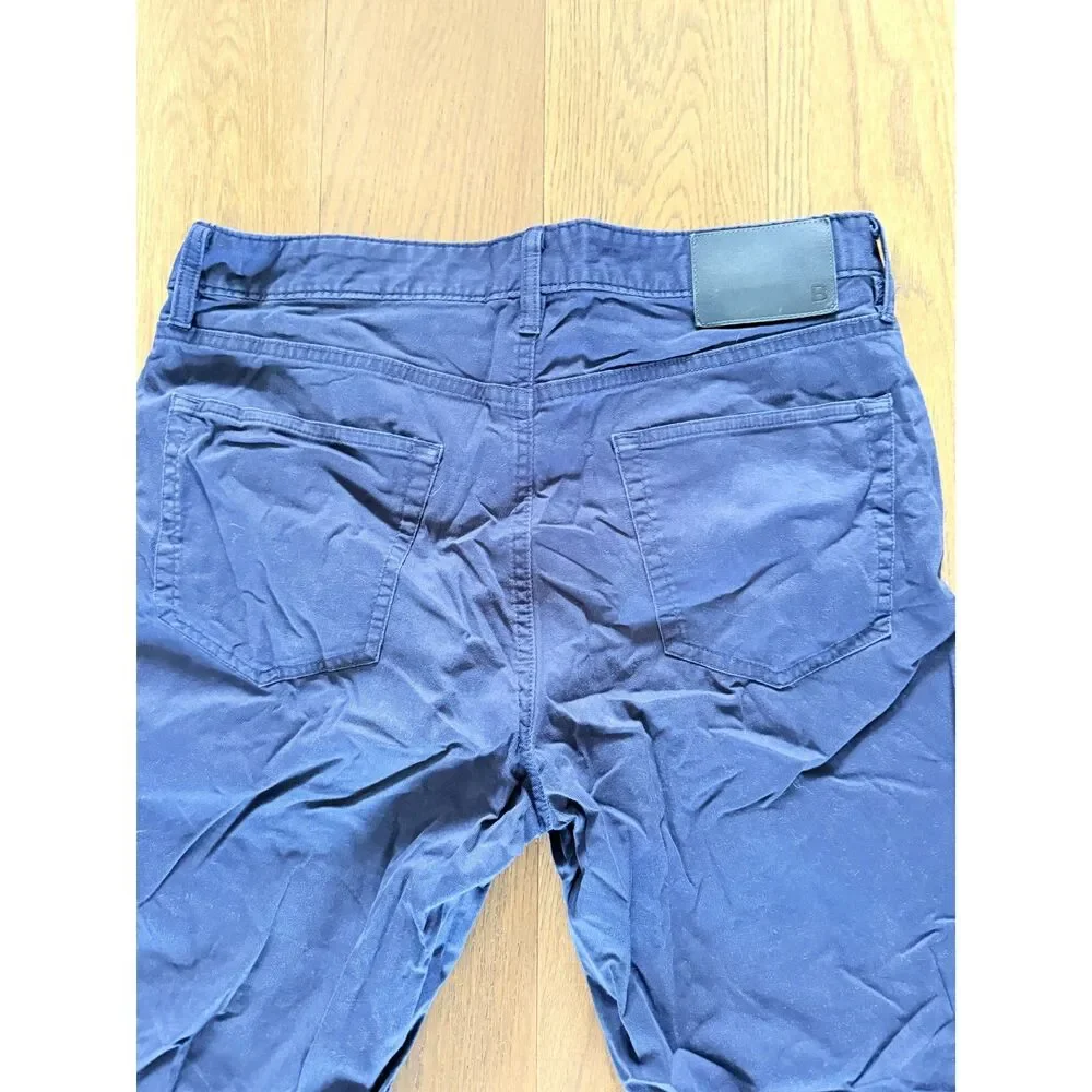 Bonobos Chinos Slim 31W by 30L Navy Micro Courd
